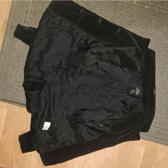 GUESS - Vintage Perfection Black Velvet Blazer size Small - Picture 7 of 9